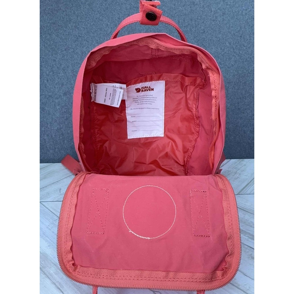 Fjallraven Kanken Classic Canvas Mini Backpack Peach Pink 11''‎ Outdoor Classic - Picture 10 of 10